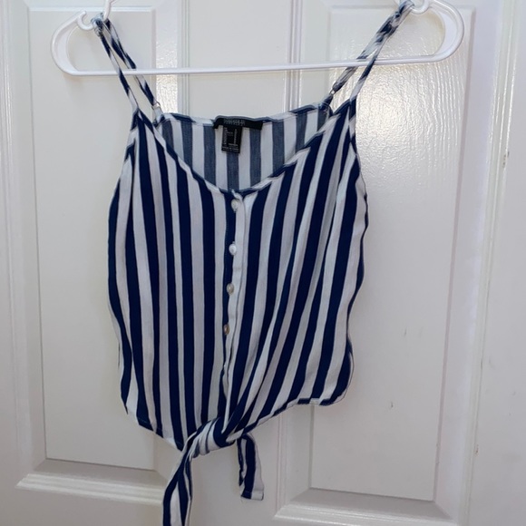 blue and white striped tank top - Picture 1 of 1